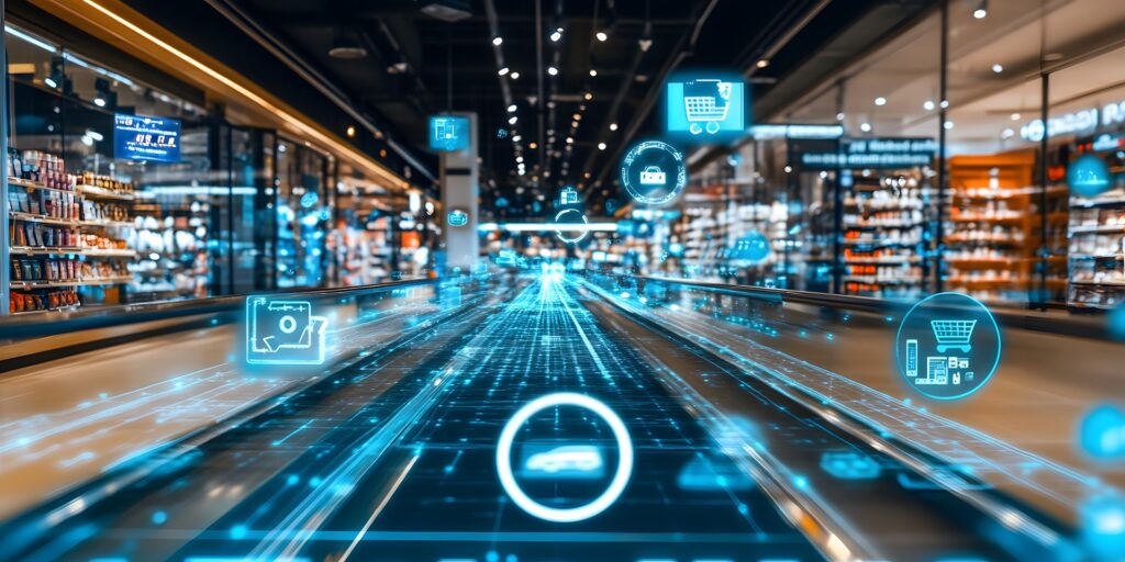Technologisch vernetzter Supermarktgang | Elfbar Pods