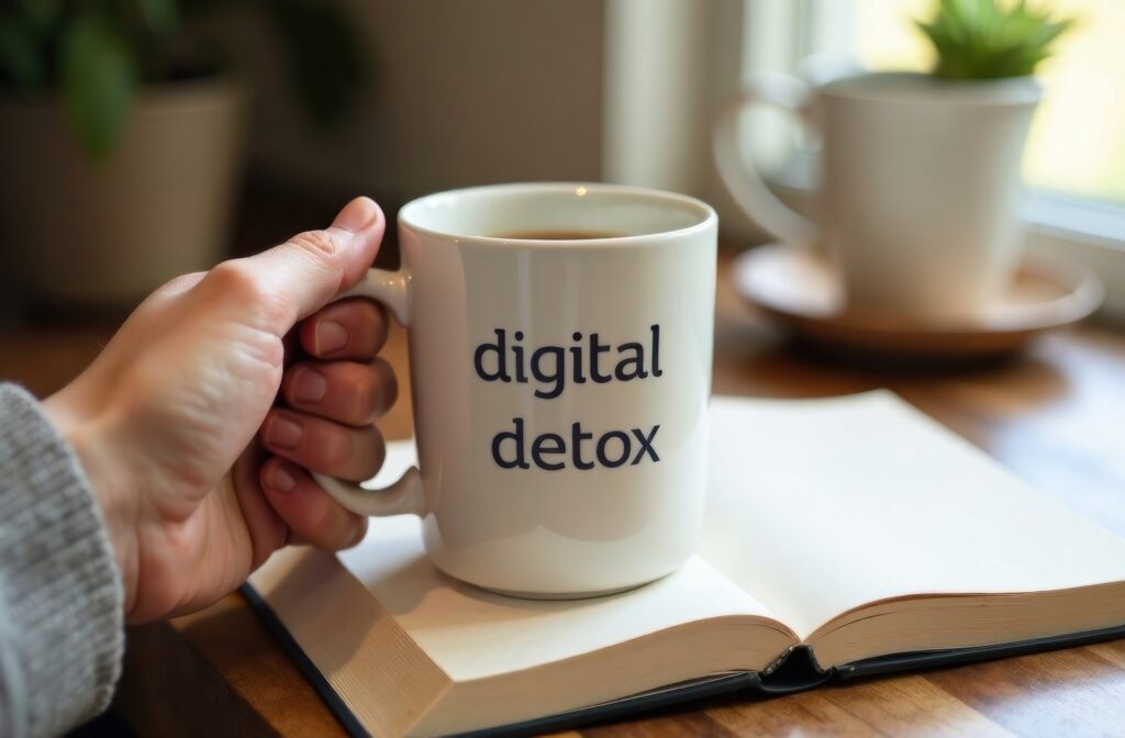 Kaffeetasse mit Digital Detox | Pool Shop